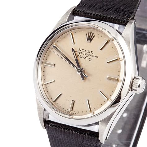 vintage rolex unisex stainless steel airking watch|rolex air king review.